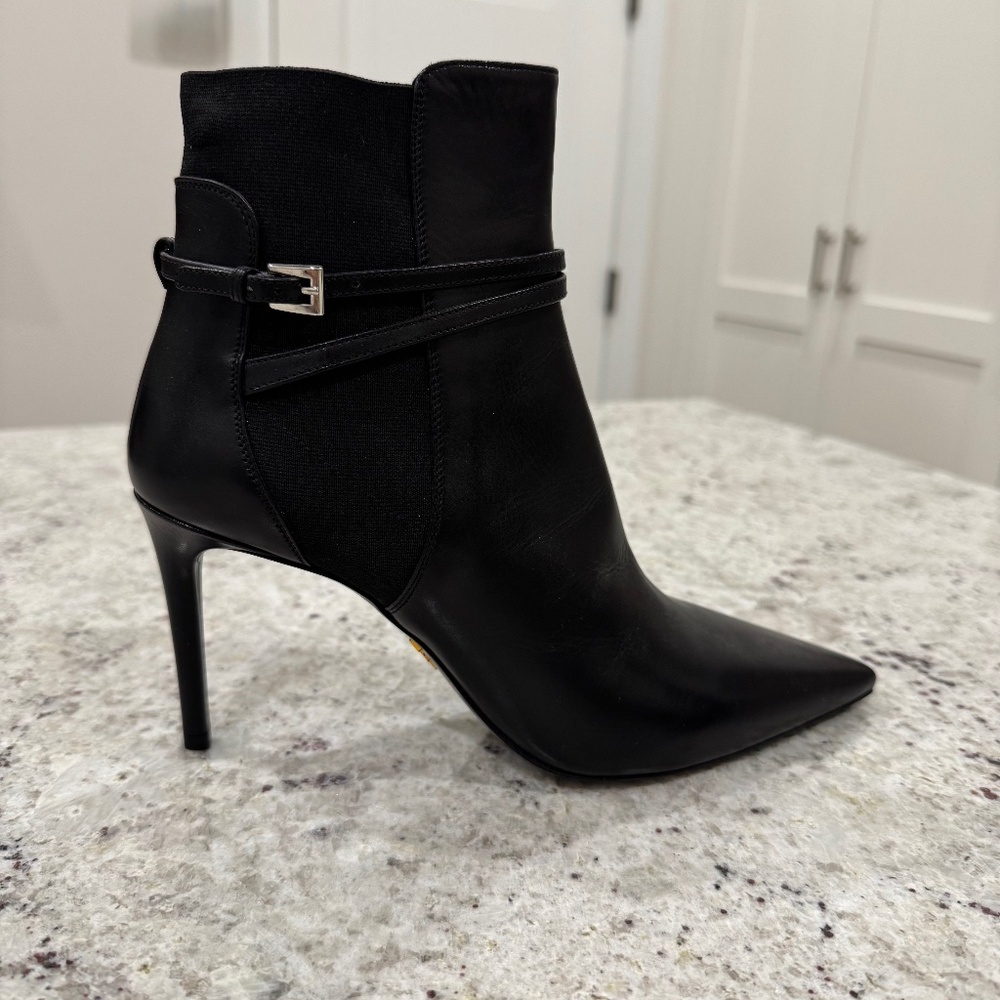Prada Calzature Donna Black Dress Booties Size 39 M